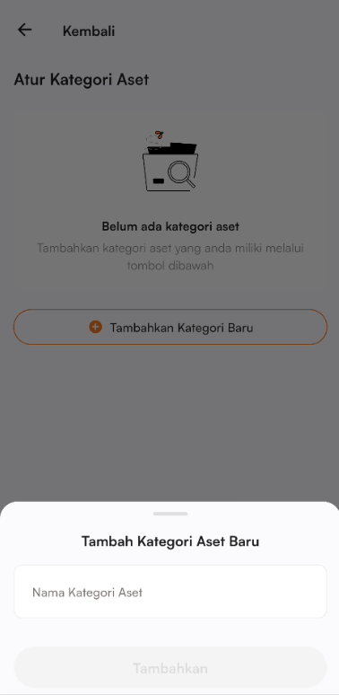 Halaman Form kategori aset