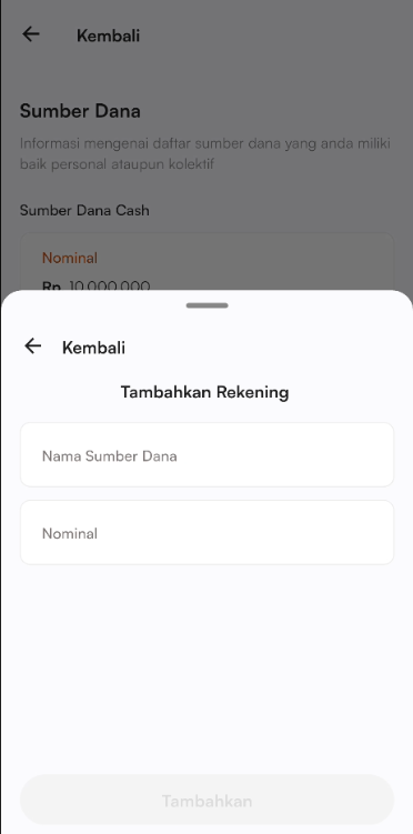 Halaman hapus transaksi kas