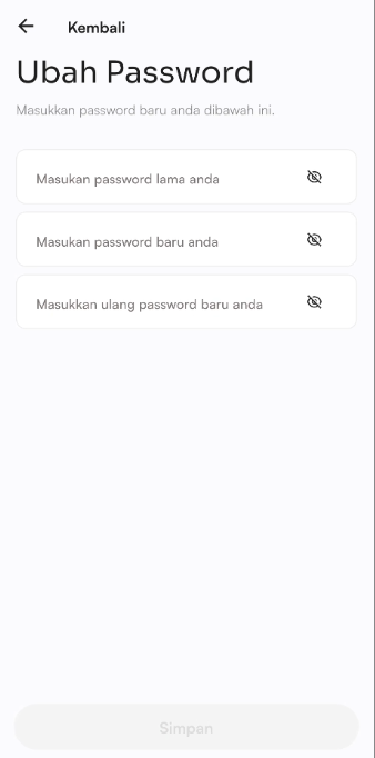 Halaman ubah password