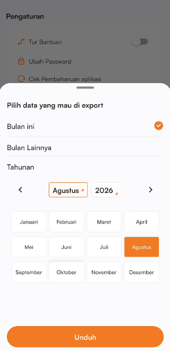 Halaman laporan keuangan