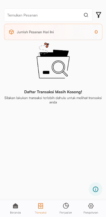 Halaman transaksi